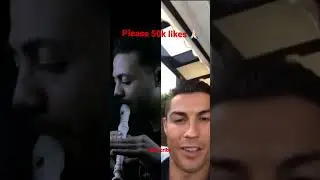 Cristiano ronaldo react😨 - baby stop recorder beatbox 