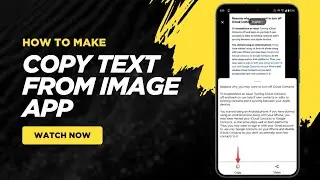 How to Copy Text from Image in Android App | OCR App Tutorial