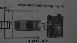 Электронный ваттметр PZEM-004T.100A(V3.0) подключаемый к Ардуино