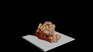 [Blender] Explosion simulation.