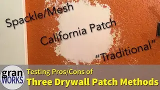 Comparing Three Drywall Patch Methods
