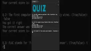Quiz | Python Project | #codingrah #python #100daysofpython