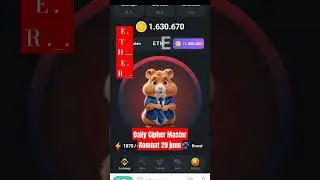 daily cipher 1 M  hamster kombat 29 june / Sandi harian hamster kombat 29 juni 2025