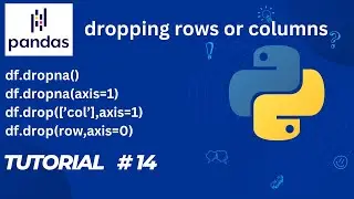 #14   Pandas Tutorial | Dropping Rows and Columns
