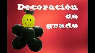 Decoración fiesta de grado con globos