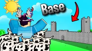 I RAIDED this BASE with AN ARMY OF COWS! (Roblox The Survival Game)