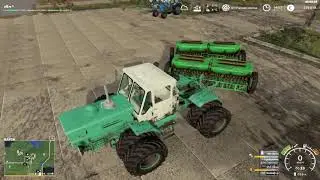 Farming Simulator 2019. Посевная, часть 2. Перевозка техники, разгрузочные работы.