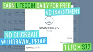Earn Litecoin Daily for FREE | No Investment | Withdrawal Proof