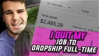 I QUIT MY JOB TO WORK FULL-TIME ON SHOPIFY DROPSHIPPING