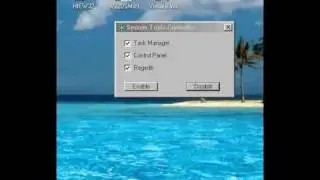 Task Manager,Regedit,Control Panel Disabler/Enabler!!