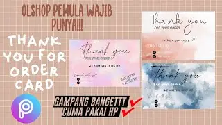 Tutorial Piscart | Cara Membuat Kartu Ucapan Thank You for Order