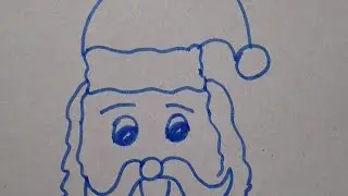 How to Draw Santa face step by step.