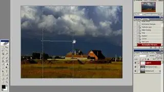 Фотошоп - Создание молнии из облаков