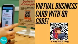 How to Create a Virtual Business Card using CANVA | A Complete Tutorial | Create a QR code