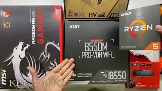 AMD Ryzen 5 5600 msi B550M PRO-VDH WIFI msi AMD Radeon R9 290 GAMING PC Build