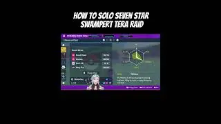 How to solo the Swampert 7 star tera raid event shorts 1
