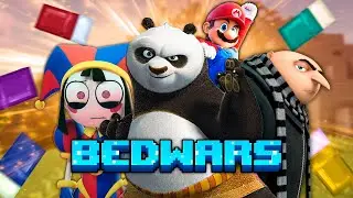 Hypixel BedWars with Po Gru Mario and Pomni