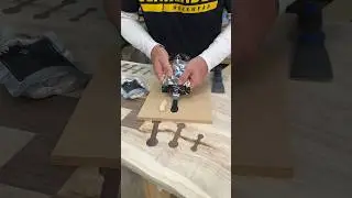 Filling wood cracks and voids on this slab I’ve been working on 