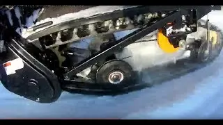 Self-cleaning goose snowmobile or motor dog DINGO