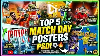 How to design football flyer template tutorial (Photoshop CC) | Sports Football Flyer Templates ⚽