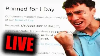 🔴WAITING FOR ROBLOX TO UNBAN ME...