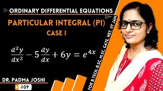 Rules for finding particular integral case 1 in differential equations | finding cf and pi in ODE #1