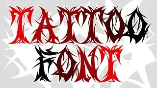 Tattoo Font - Typeface for Tattoos, T-shirts, image and video content, logos and titles! #tattoofont