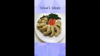 Chicken Roll With Prunes & Omelette in the oven - Super Easy Homemade Recipe Tutorial