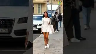 Naked dress on Beautiful girl in Moscow, Russia 