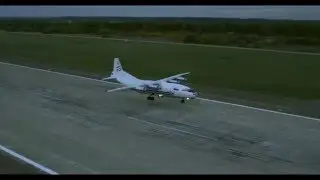 Аэросьемка,взлет АН-12 для картины 