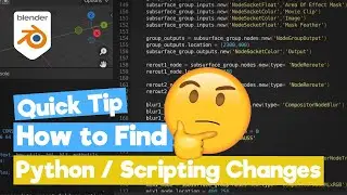 Blender Python Tutorial /Scripting /API Changes and where to Find them?