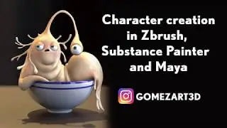 Character creation in Zbrush,  Substance Painter and Maya 2018