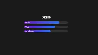 Animated Gradient Progress Bars – Smooth Frontend Projects with HTML & CSS