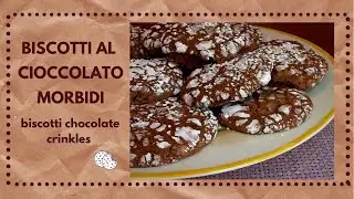 Biscotti al cioccolato morbidi  - facili e veloci dal cuore morbido
