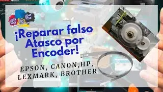 How to Repair false jam by Encoder, printing error, PRINTING ERROR EPSON, CANON, HP,