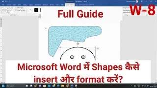 How to insert and format Shapes in Microsoft Word 2019?