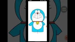 Doreamon pic using turtle in python