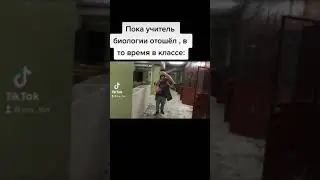 Пока учитель биологии отошёл , в то время в классе :