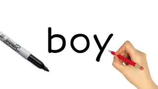 Simple Drawing - How To Draw A Boy From The Word 