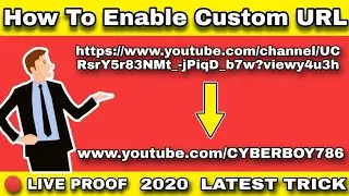 How To Enable Custom URL For Youtube Channel | Make Custom URL