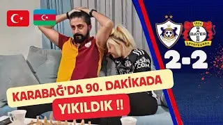 1 ÇİFT TARAFTAR KARABAĞ 2-2 B.LEVERKUSEN MAÇINA TEPKİ.!!