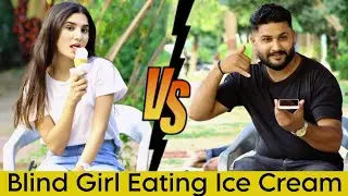 BLIND MAN EATING ICE CREAM AND FLIRTING WITH BOYS PRANK