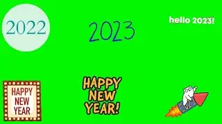 Happy new year Green Screen Animation