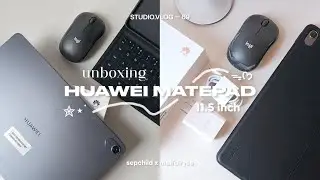 Unboxing Huawei Matepad 11.5 tablet | aesthetic unboxing new tablet ─⋆. 𐙚 ˚🤍💭