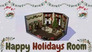 The Sims 4 Happy Holidays Room Build Stop Motion