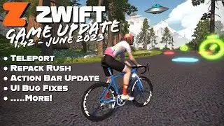 ZWIFT Updates June 2023: Teleport // Repack Rush // Action Bar Updates