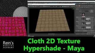 Cloth texture - Procedural Texturing tutorial Maya. Hypershade and Shading network for beginners