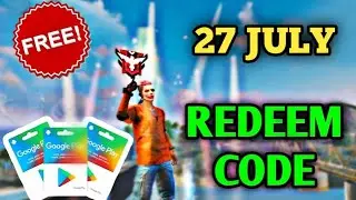 Free Fire Redeem Code Today 27 July 2022 | Today Redeem Code Free Fire | 101% Working Redeem Code