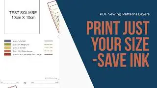 How to Turn Size Layers On and Off in PDF Sewing Pattern