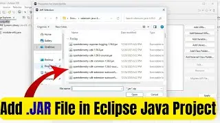 How to Add JAR File in Eclipse Java Project | Import JAR File in Eclipse | Step by Step Hindi